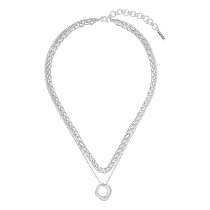 Collar Nine West Color Plateado 19N01586 para Dama