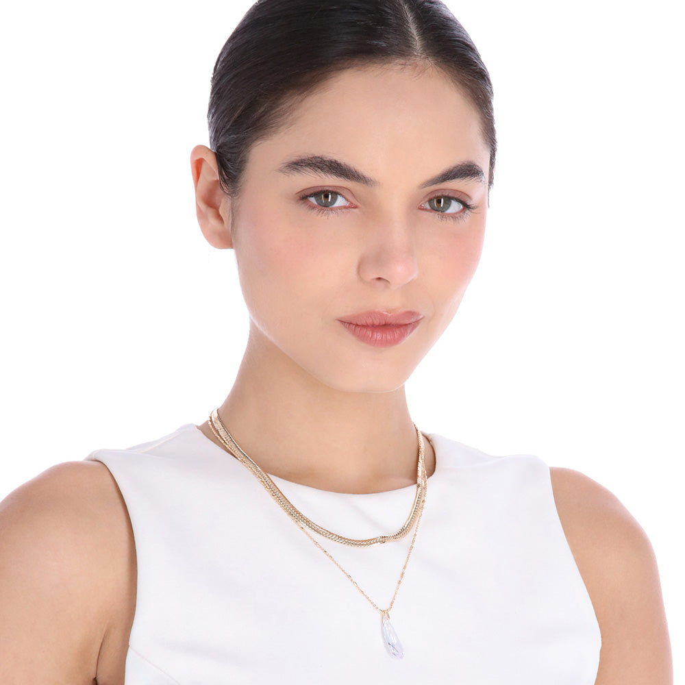 Collar Nine West Color Dorado 19N01591 para Dama