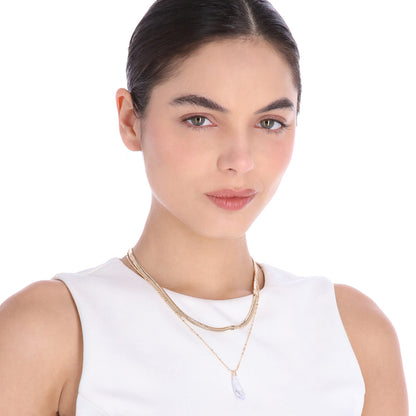 Collar Nine West Color Dorado 19N01591 para Dama