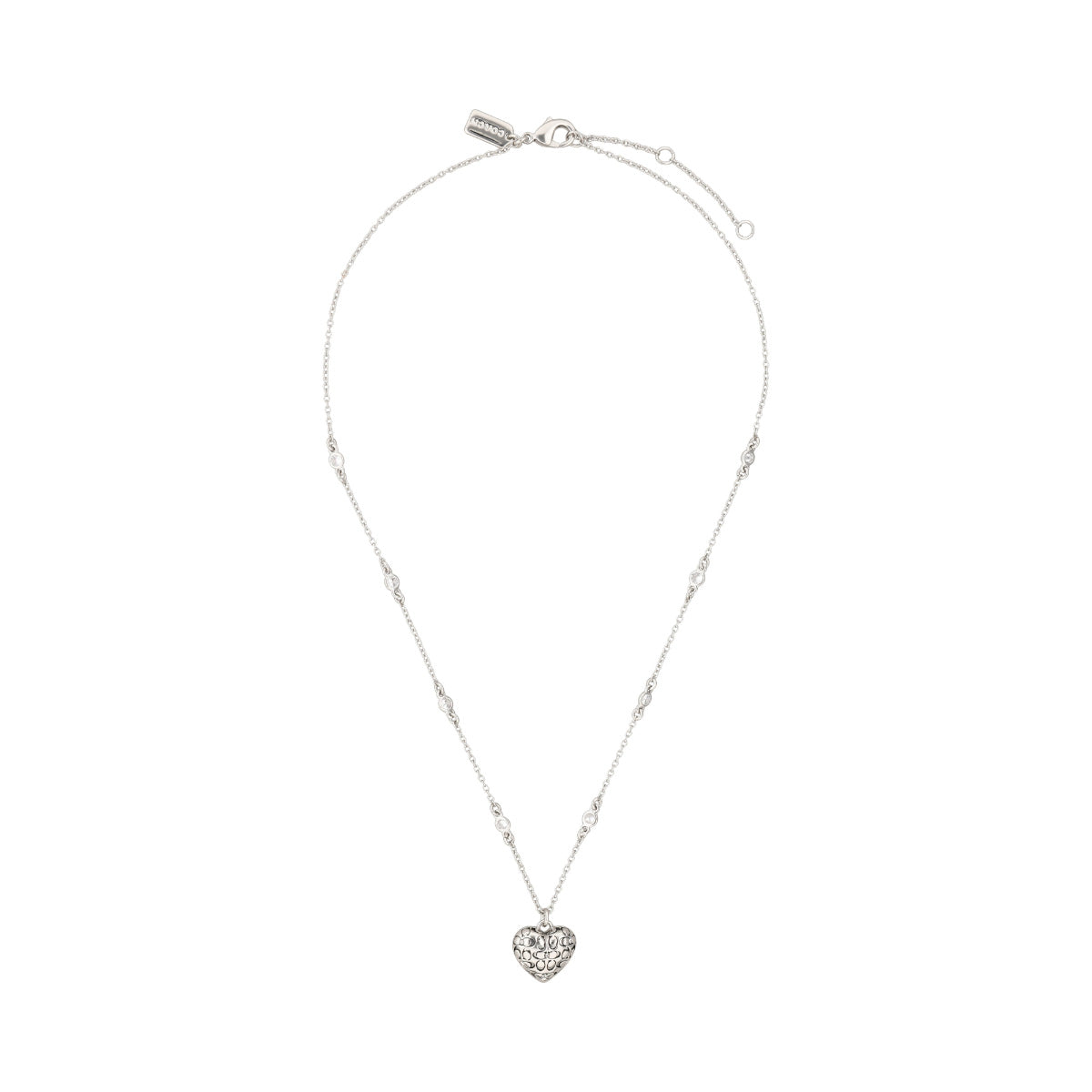 Collar Coach Color Plateado 37460426Rho030