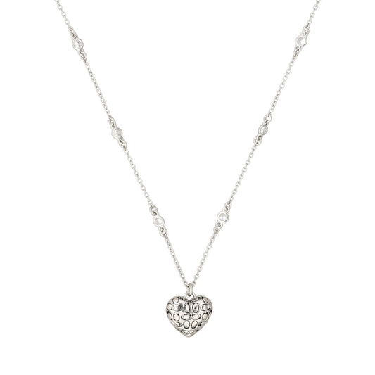Collar Coach Color Plateado 37460426Rho030