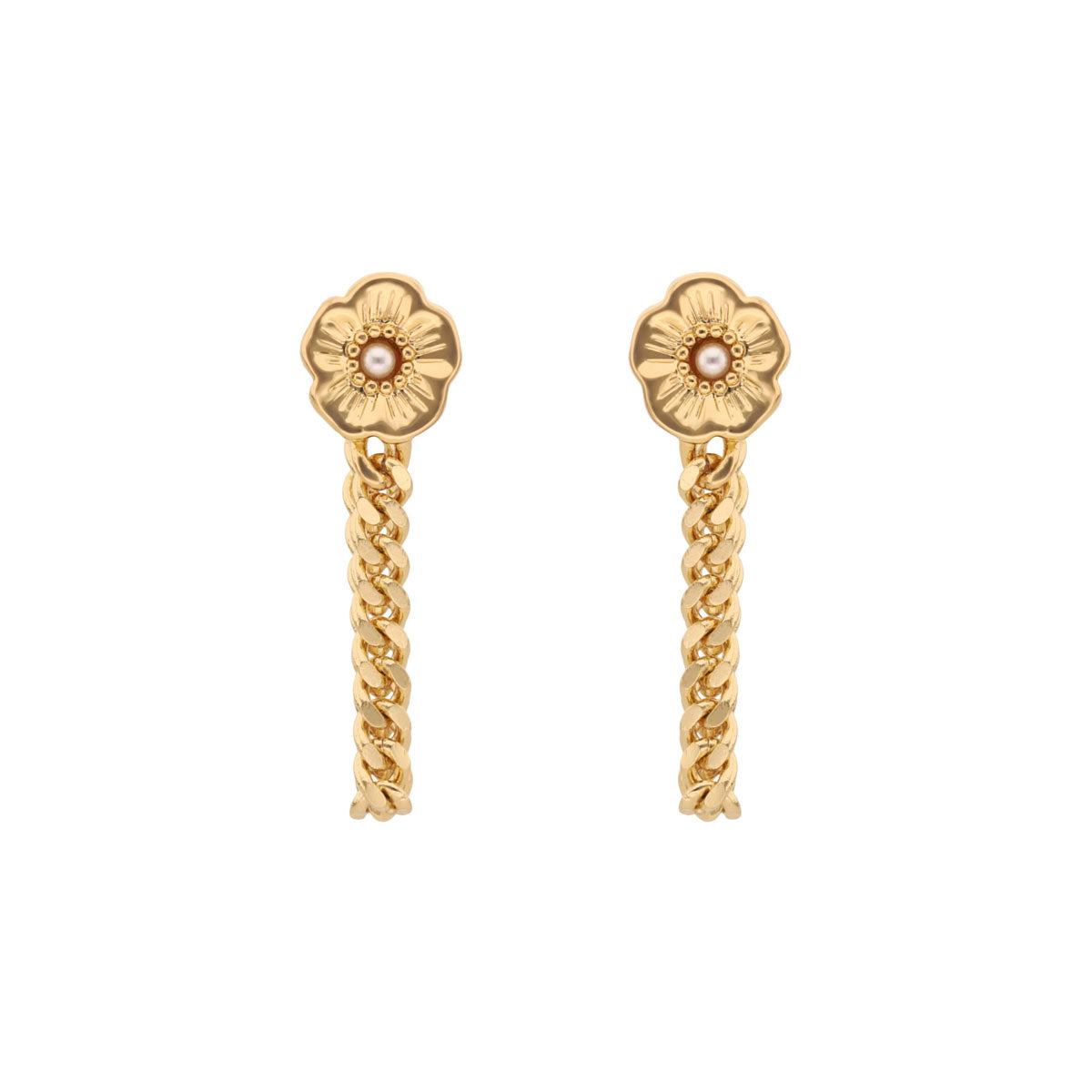 Aretes Coach Color Dorado 37423444Gld111 Para Dama