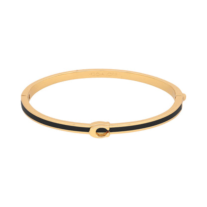 Pulsera Coach Color Negra 37541322Gld001 Para Dama