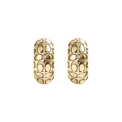 Aretes Coach Color Dorado 456546Gld710 Para Dama