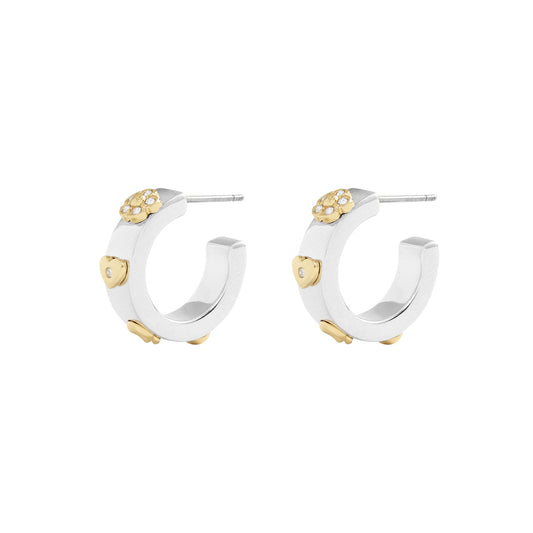 Aretes Coach Color Plateado 515397Two975 Para Dama