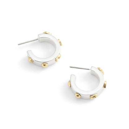 Aretes Coach Color Plateado 515397Two975 Para Dama