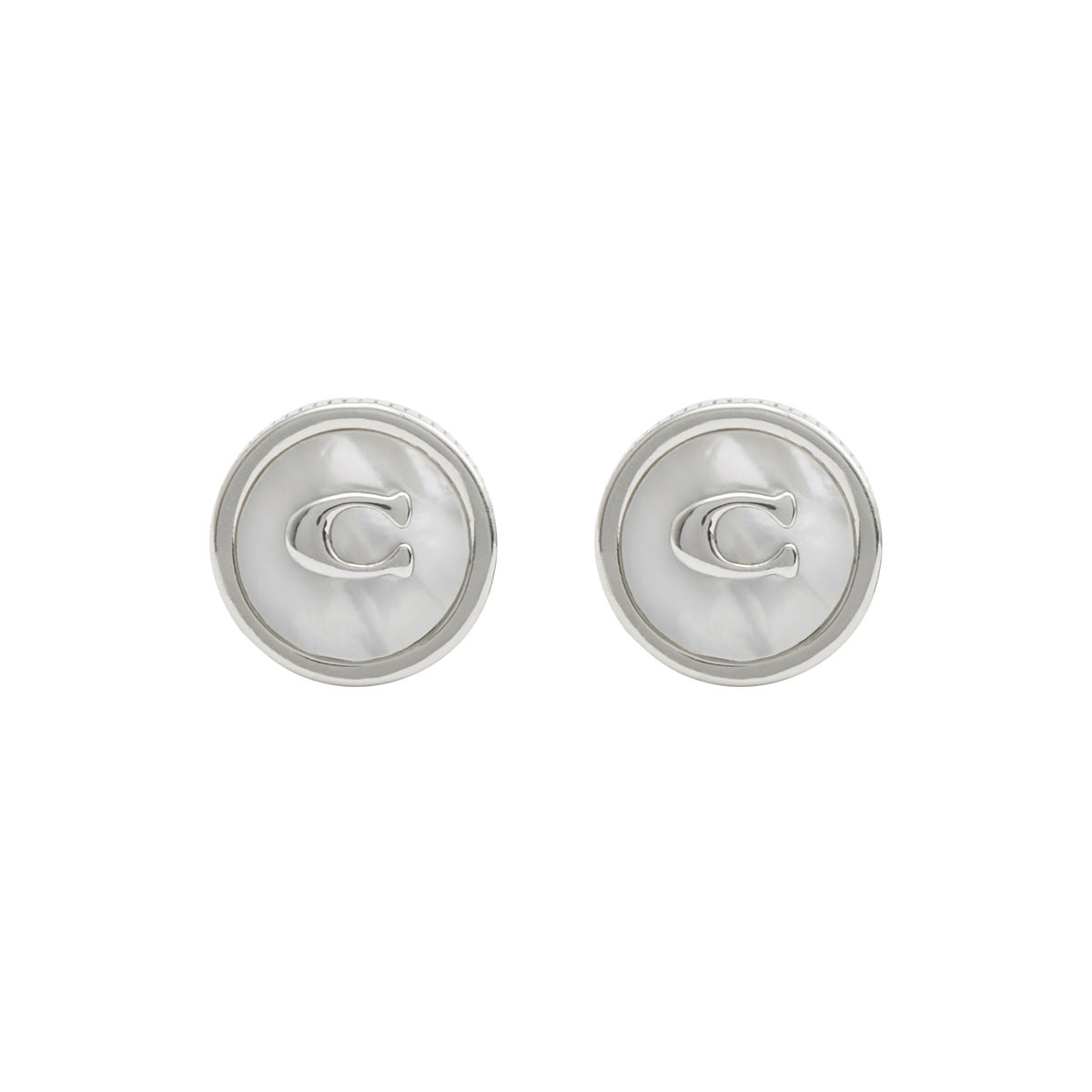 Aretes Coach Color Plateado 515414Rho658 Para Dama
