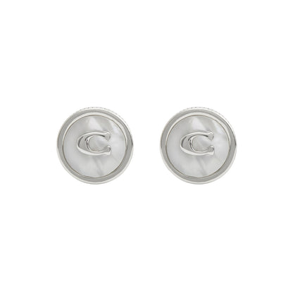 Aretes Coach Color Plateado 515414Rho658 Para Dama