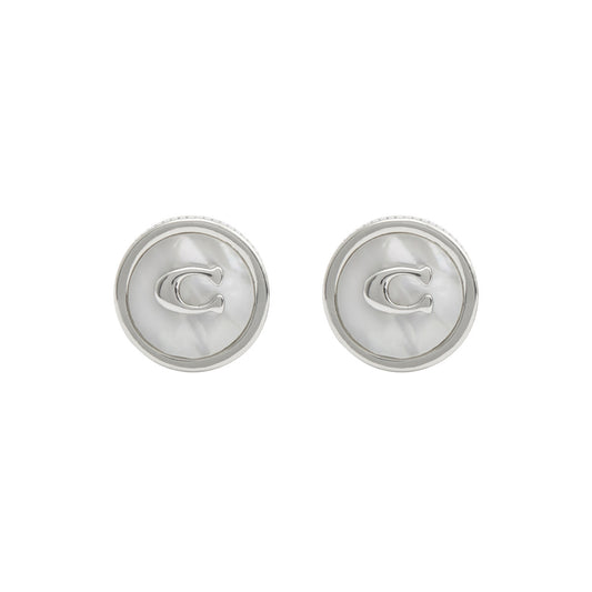 Aretes Coach Color Plateado 515414Rho658 Para Dama