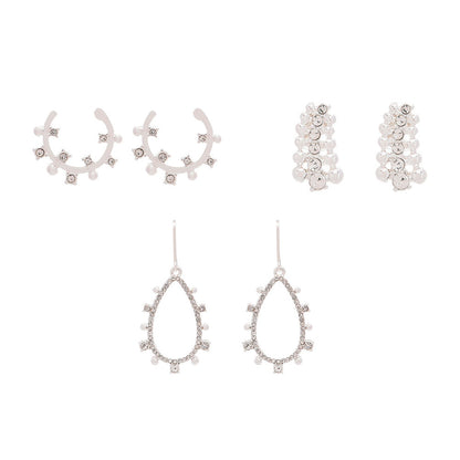 Set Aretes Napier Color Plata 60490706-G03 Para Dama
