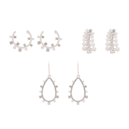 Set Aretes Napier Color Plata 60490706-G03 Para Dama