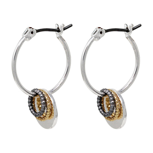 Aretes Nine West Color Bitono 60521962-Z01 Para Dama