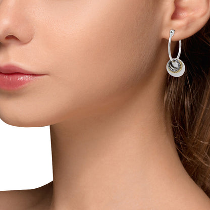 Aretes Nine West Color Bitono 60521962-Z01 Para Dama
