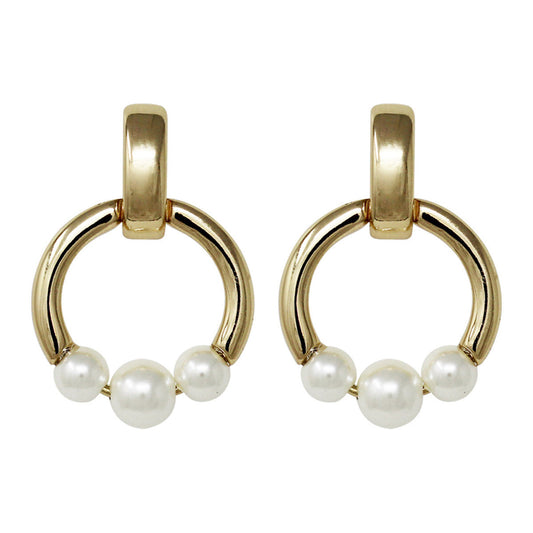 Aretes Anne Klein color dorado 60549944-D60