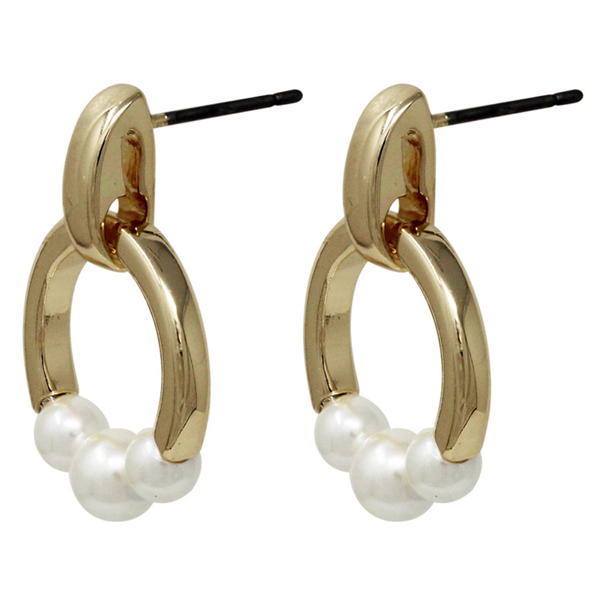 Aretes Anne Klein color dorado 60549944-D60