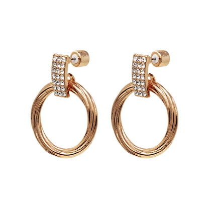 Set Aretes Kcny Color Oro Rosado 60556003-E74 Para Dama