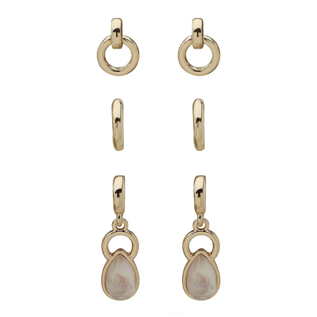 Aretes Anne Klein color dorado 60567721-I15