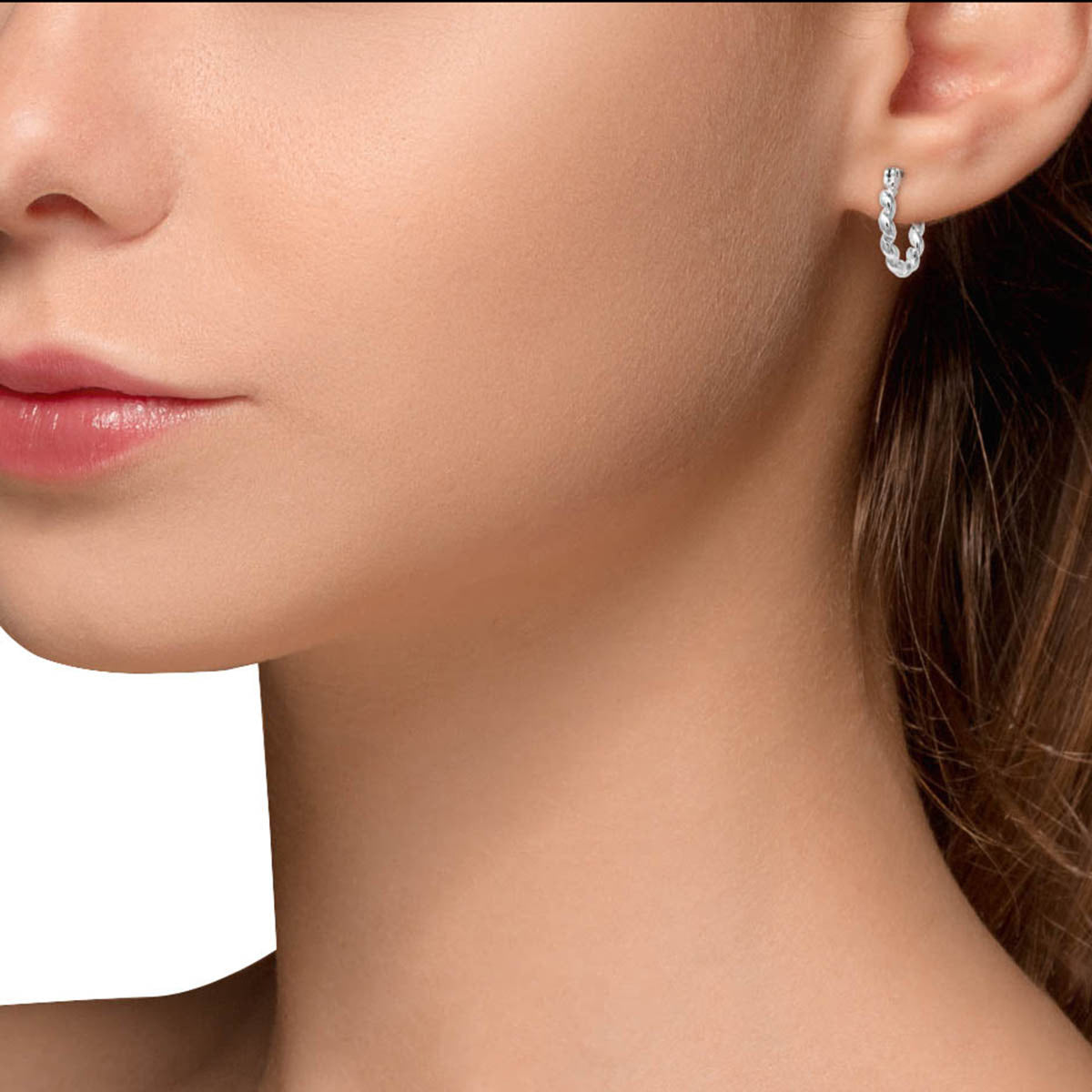 Aretes Napier color plateado 60567824-G03