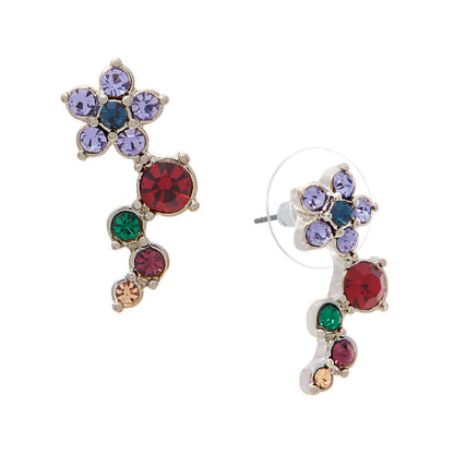 Aretes Napier color plateado 60569719-Z01