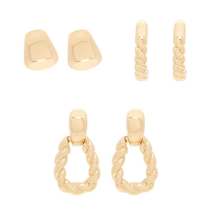 Aretes Napier color dorado 60573430-G03