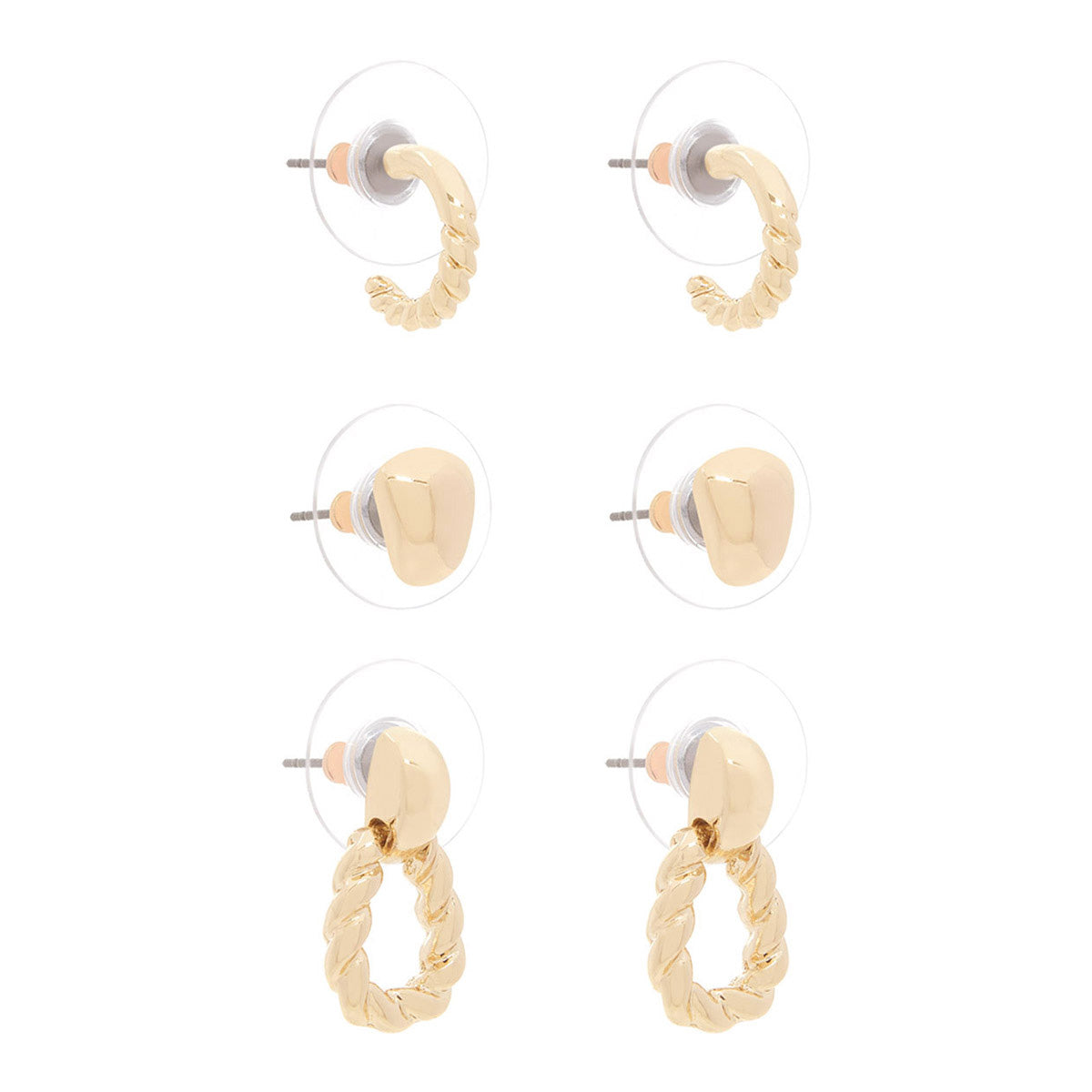 Aretes Napier color dorado 60573430-G03