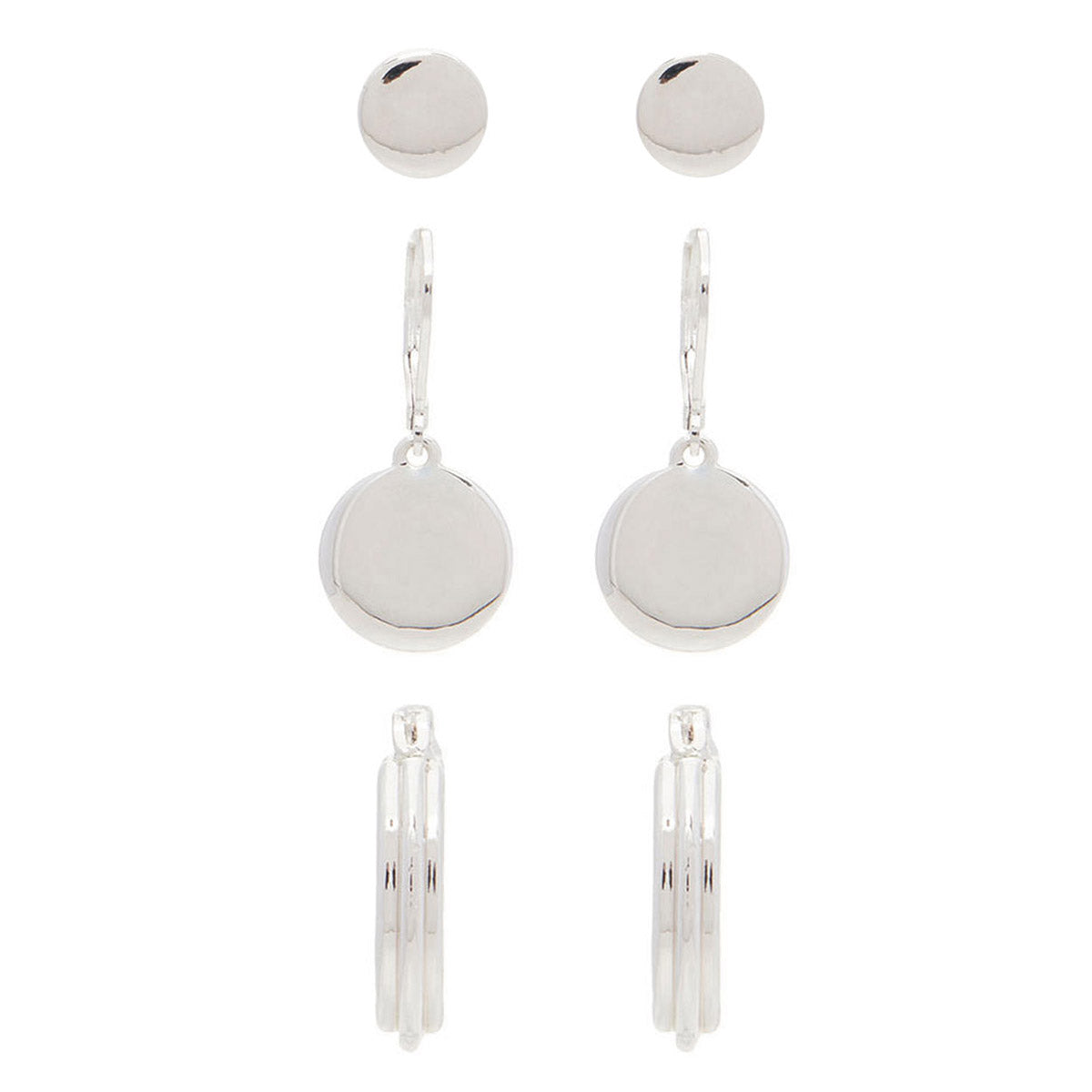 Aretes Nine West color plateado 60573668-G03