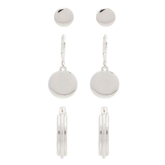 Aretes Nine West color plateado 60573668-G03
