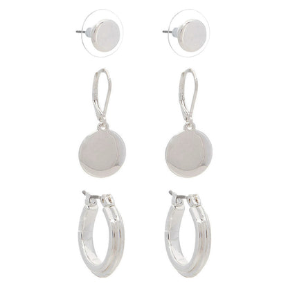 Aretes Nine West color plateado 60573668-G03