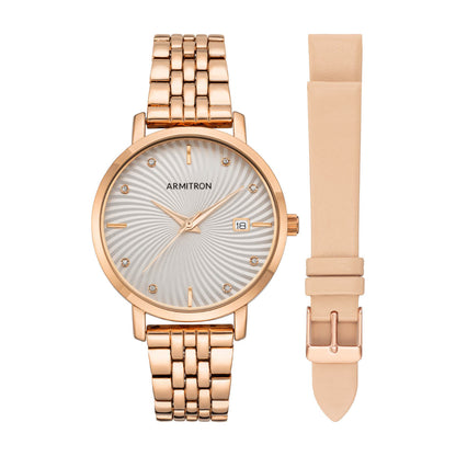 Reloj Armitron color oro rosa 755835SVRGST