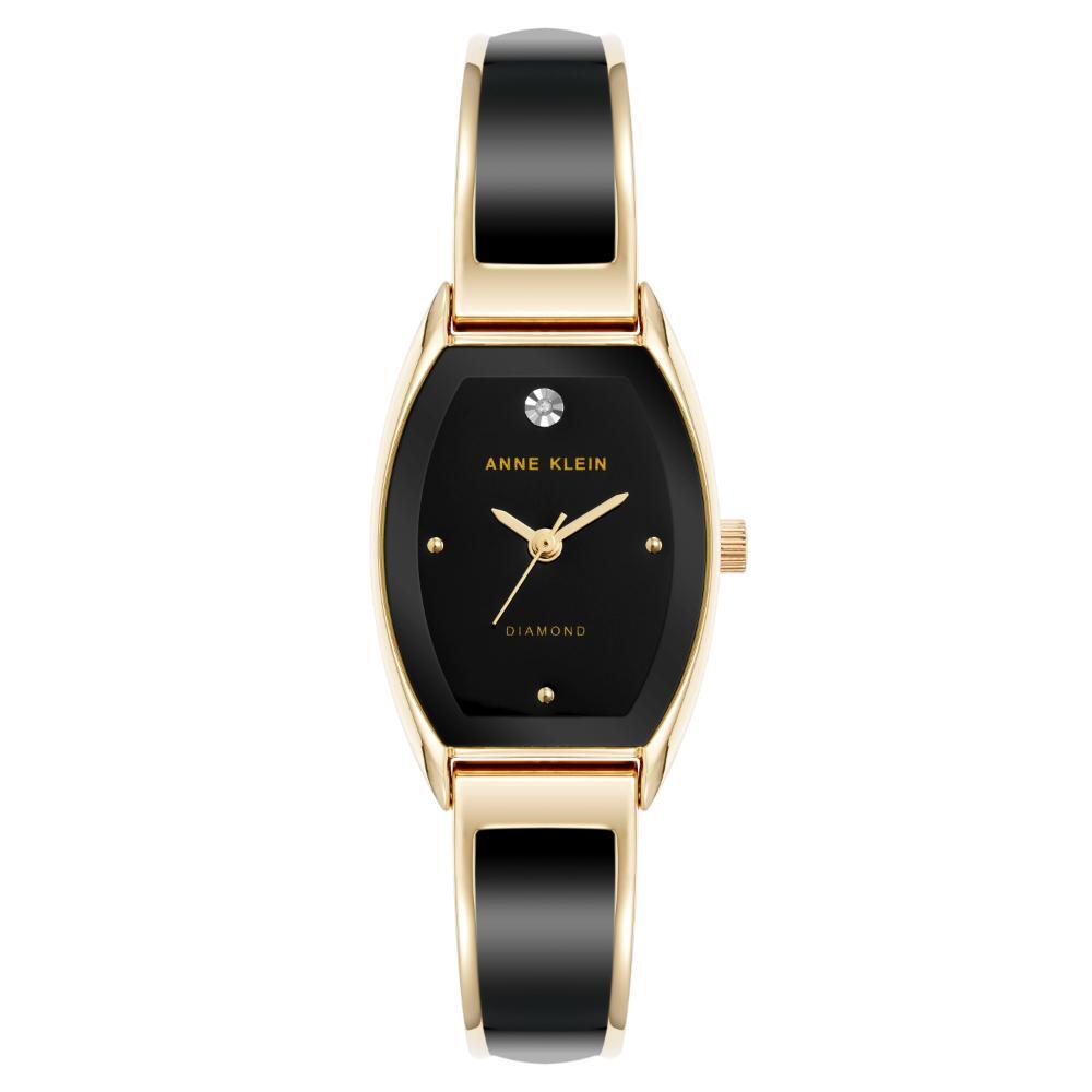 Reloj Anne Klein Color Negro Ak5238Bkgb Para Dama