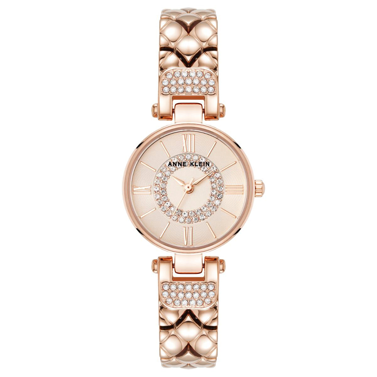 Reloj Anne Klein Color Oro Rosa Ak5422Rgrg Para Dama