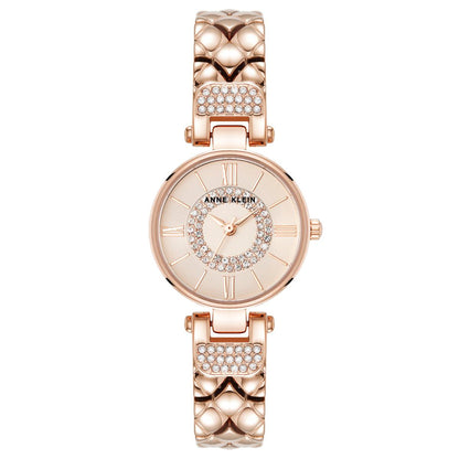 Reloj Anne Klein Color Oro Rosa Ak5422Rgrg Para Dama