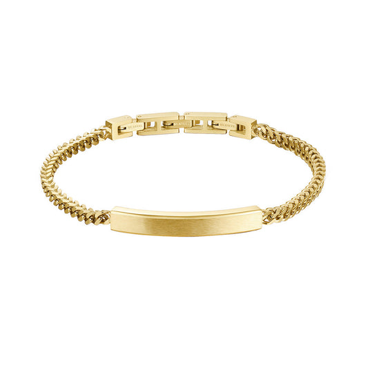 Pulsera Brosway Para Caballero Color Dorado Bik12