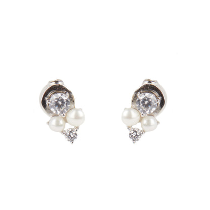 Aretes Carolee Color Plateado Clp01110S100 Para Dama