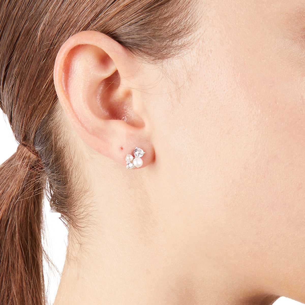 Aretes Carolee Color Plateado Clp01110S100 Para Dama