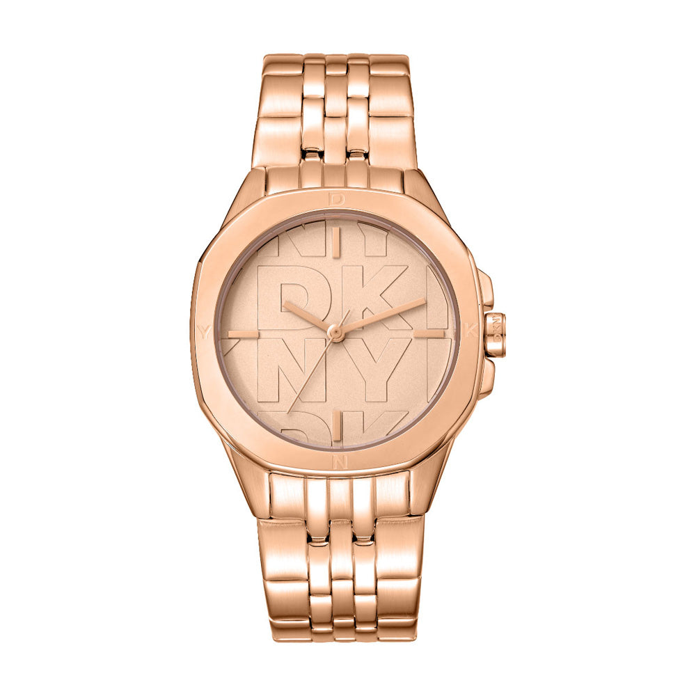 Reloj DKNY Color Oro Rosa Dk1L012M0075 Para Dama