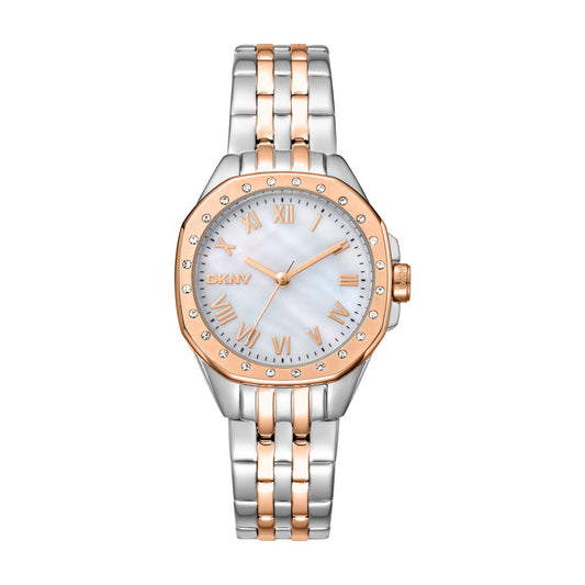 Reloj DKNY Color Bitono Dk1L013M0105 Para Dama