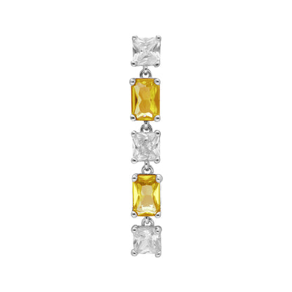 Arete Solitario Brosway color plateado FEY16