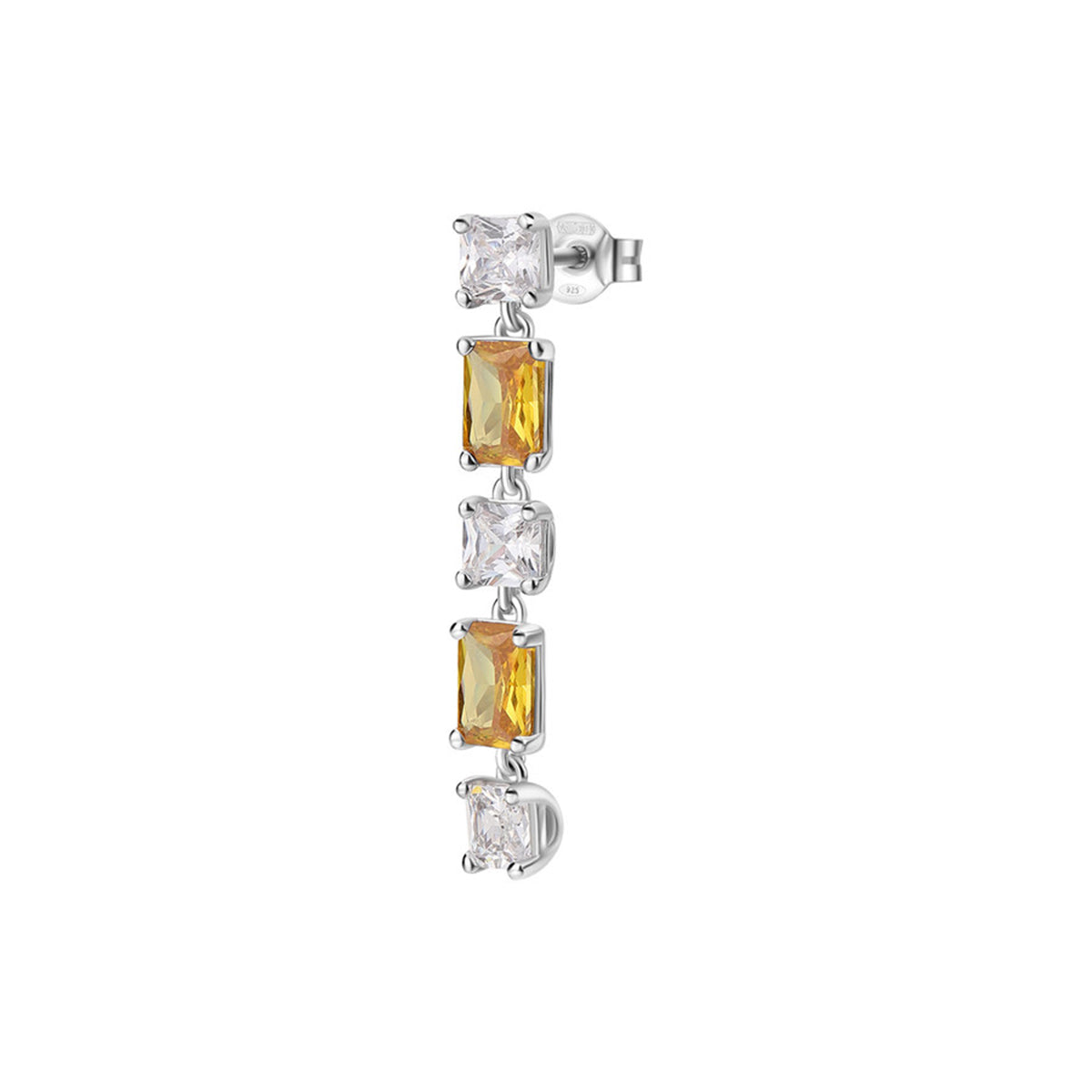 Arete Solitario Brosway color plateado FEY16