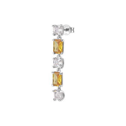 Arete Solitario Brosway color plateado FEY16