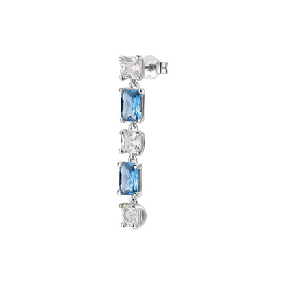 Arete Solitario Brosway color plateado FFB17