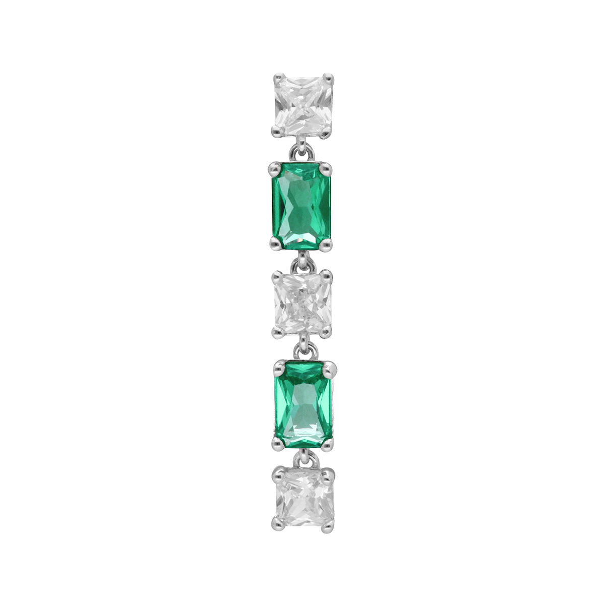 Arete Solitario Brosway color plateado FLG17