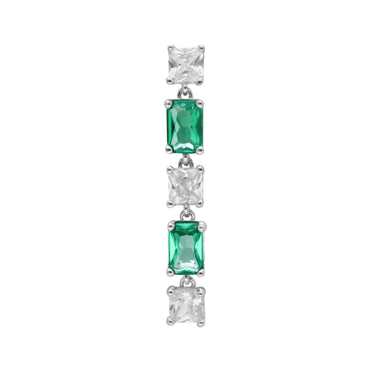 Arete Solitario Brosway color plateado FLG17