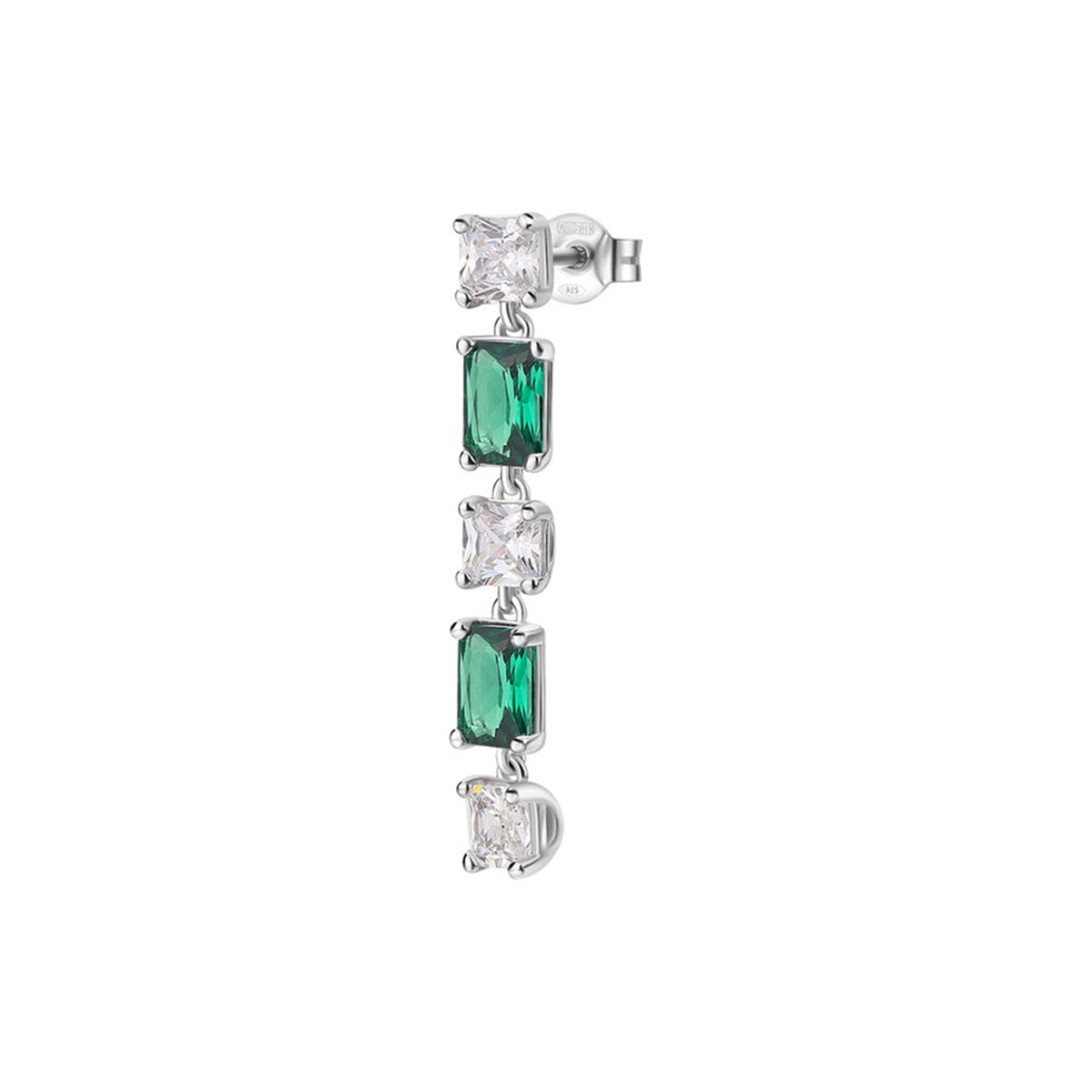Arete Solitario Brosway color plateado FLG17