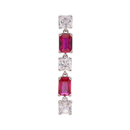 Arete Solitario Brosway color plateado FPR19