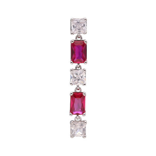 Arete Solitario Brosway color plateado FPR19