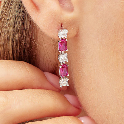 Arete Solitario Brosway color plateado FPR19