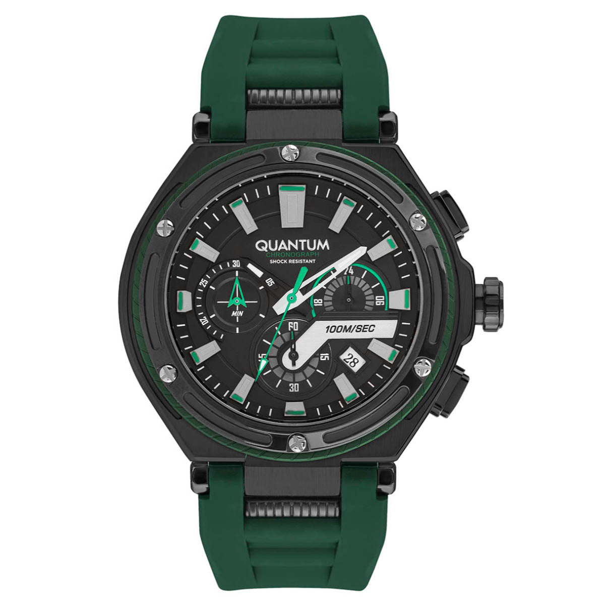 Reloj Quantum color verde HNG1010.656