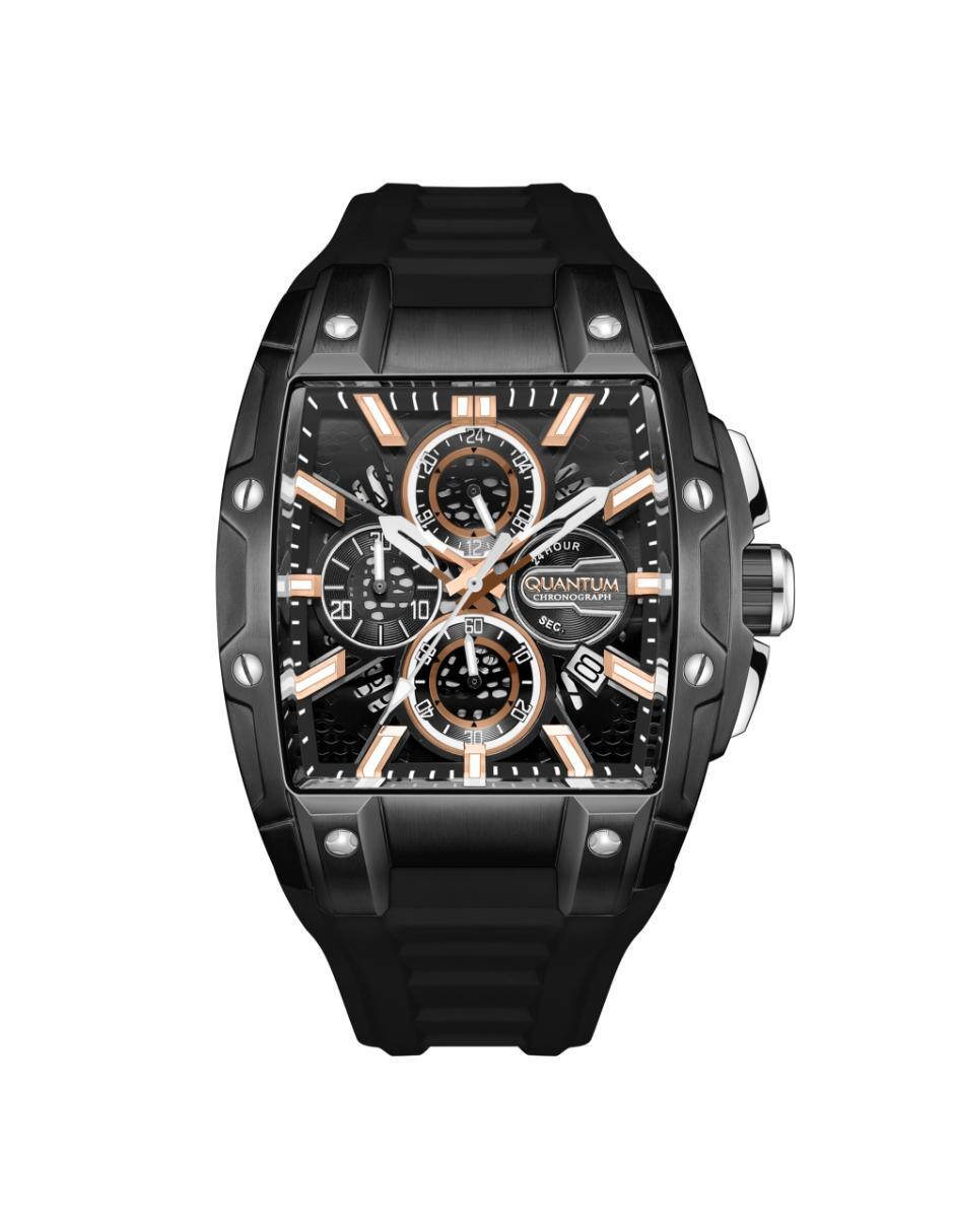 Reloj Quantum Color Negro HNG1161.061 Para Caballero
