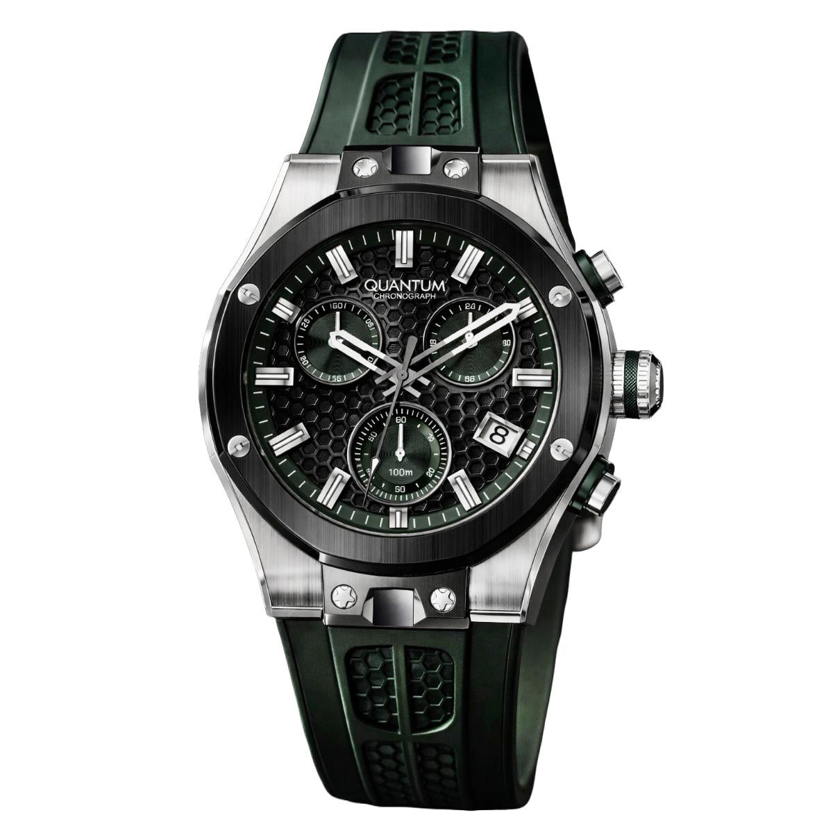 Reloj Quantum Color Verde Hng1230.355 Para Caballero